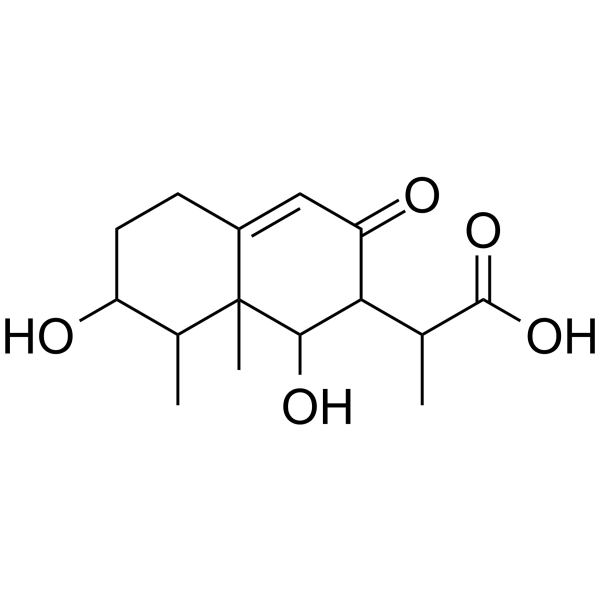 (3ξ,4ξ,5ξ,6ξ,7ξ,11ξ)-3,6-Dihydroxy-8-oxo-9-eremophilene-12-oic acid